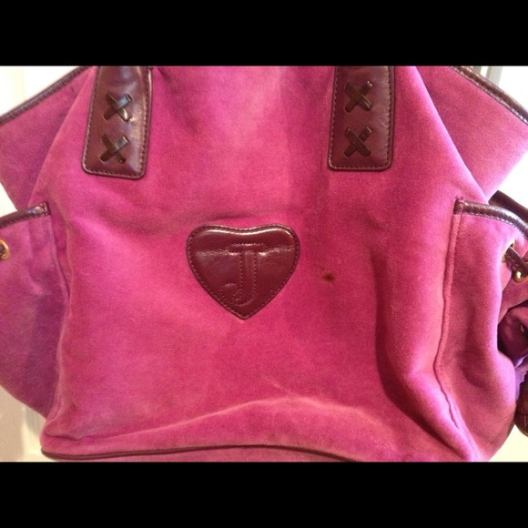 Juicy couture velour purple bag - Picture 2 of 4