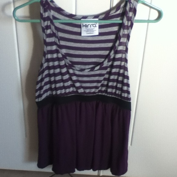 Purple and grey shirt