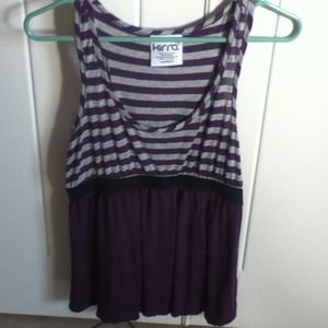 Purple and grey shirt