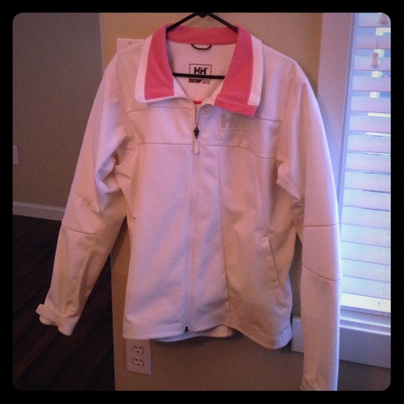 Women's white pink HELLY HANSEN SOFT SHELL XL