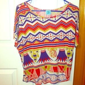 Loose fun patterned top