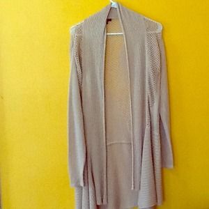 {REDUCED} Vintage Beige Mesh Cardigan