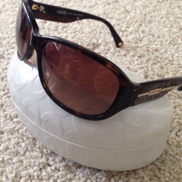 Oversized turtle shell coach sunglasses - Picture 4 of 4