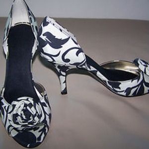 Anne Klein NEW Kalei Open Toe D'Orsay Heels