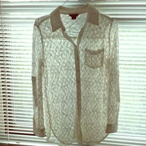 Lace boyfriend shirt - MODA