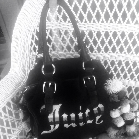 Super soft black genuine Juicy Couture satchel