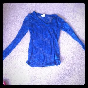 Lace long sleave shirt