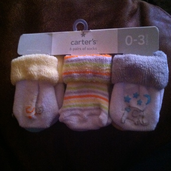 SOLD IN BUNDLE 6pair of baby boy or girl socks