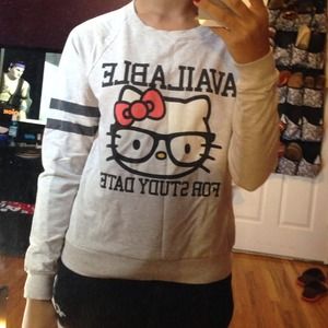 Hello kitty long sleeve crew neck