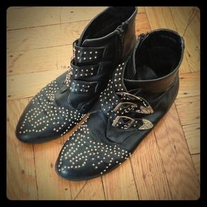 Chloe inspired studs boots