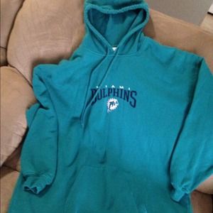 Dolphins hooded sweatshirt L