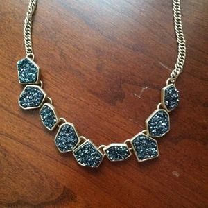 Druzy quartz necklace