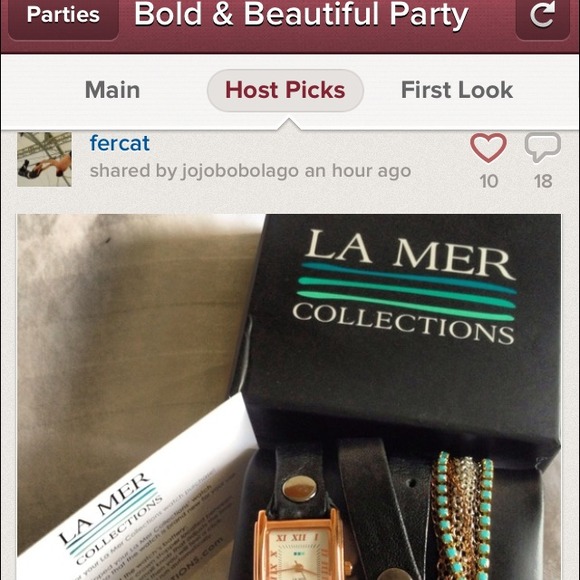 La Mer Turquoise Crystal Wrap Watch - Picture 4 of 4