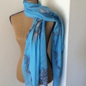 Chiffon Skull and Bones Huge Scarf
