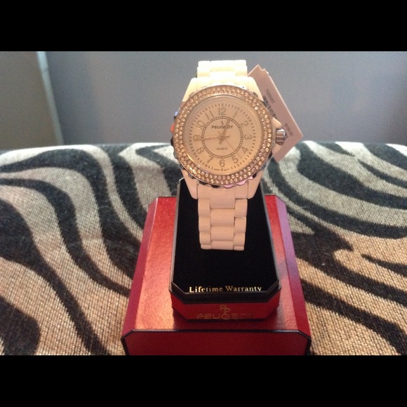 PEUGEOT QUARTZ watch white