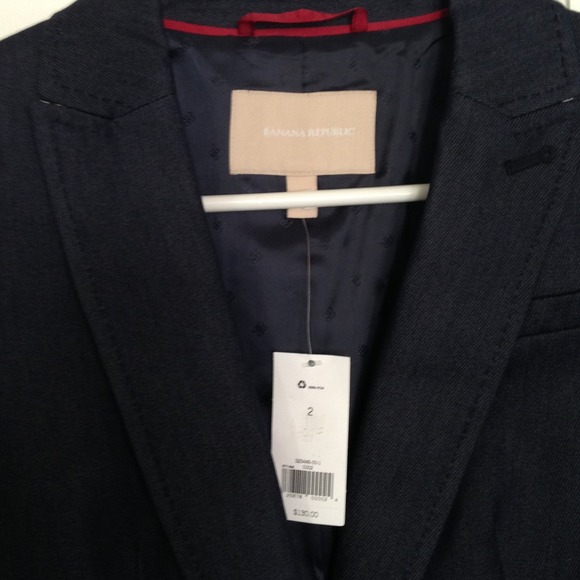 SOLD🐝🐞 Banana Republic Chambray Blazer NWT - Picture 3 of 4