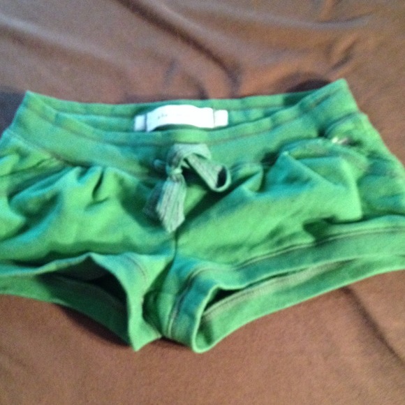 Green Abercrombie shorts