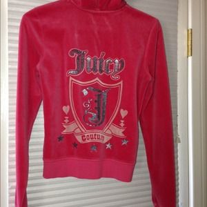 M pink juicy zip up hoodie