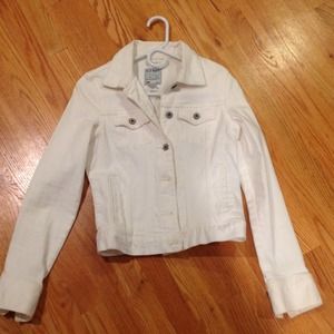 White jean jacket