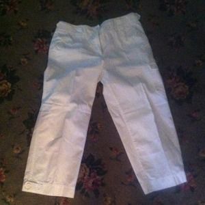 White Capri pants size 8