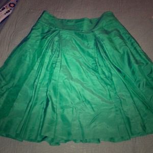 Banana republic kelly green a line skirt