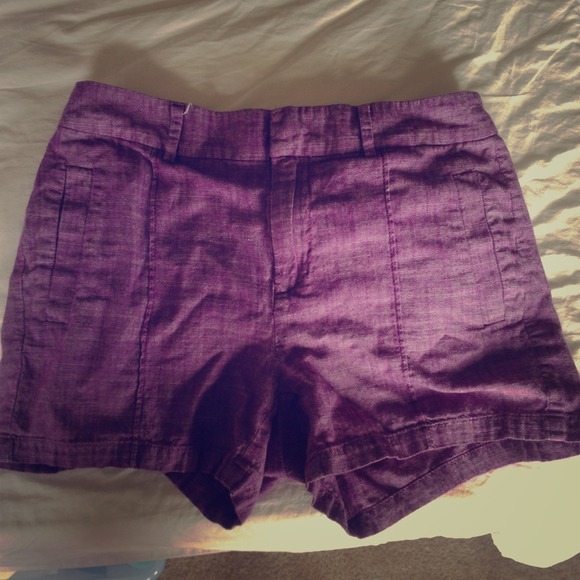 Madewell purple chino shorts