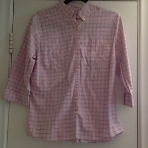 Pink button down shirt 14P