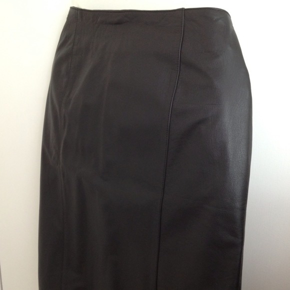 🎁SOLD on eBay Genuine Leather pencil skirt so 12