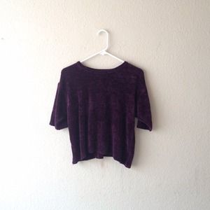 Plum knit top