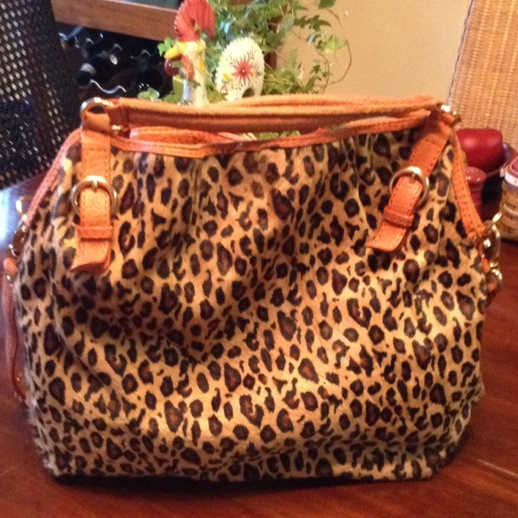 Micheal Antonio leopard print purse