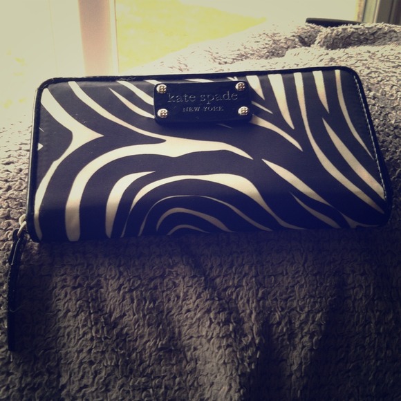 Kate Spade zebra print wallet
