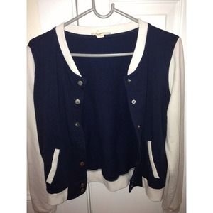 Plain varsity jacket
