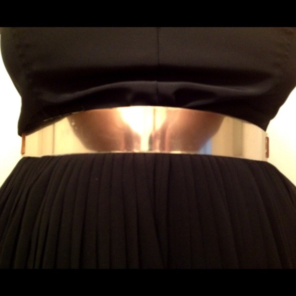 Tan Gold Plated Belt