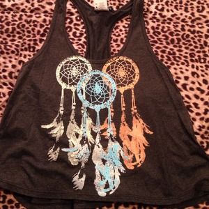 Dreamcatcher crop tank top.