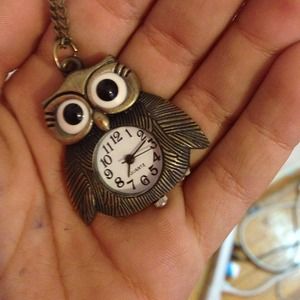 Owl Stopwatch Neckalce
