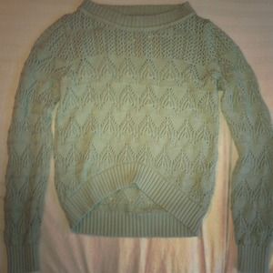 Hazel mint green sweater