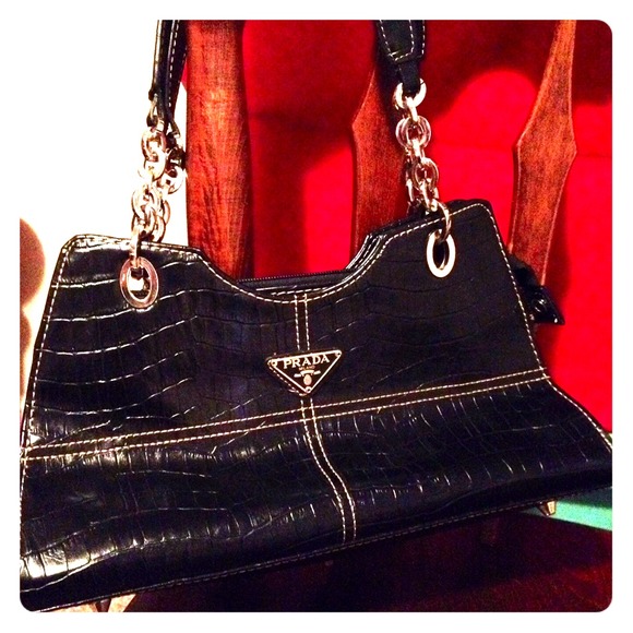 Prada Inspired Black Handbag