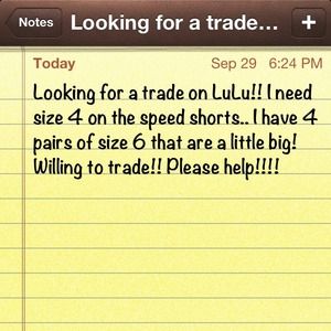 Looking for a 4 LuLu