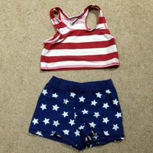 Toddler girl's 2 piece bathing suit