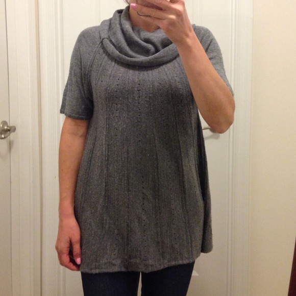 Sold....Gray cowl neck sweater