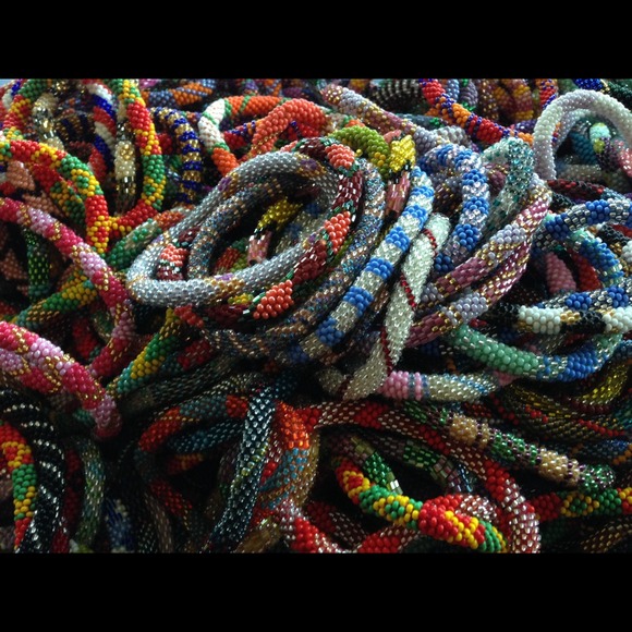 Nepal glass bead bracelet