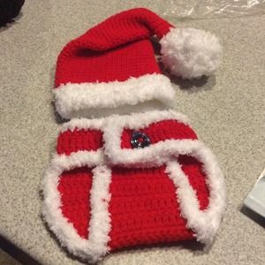 Crochet Santa baby set