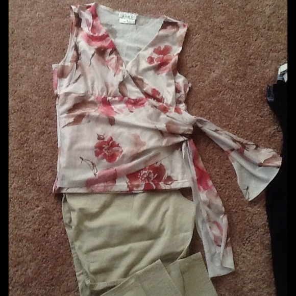 ❌❌❌ SOLD A. BYER wrap tie top ❌❌❌