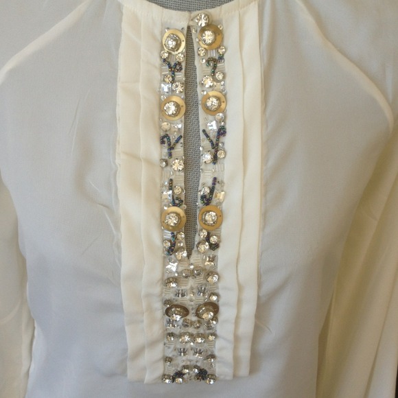 NWOT boho chic blouse by French designer - Picture 2 of 4