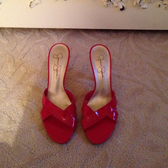 Jessica Simpson Red Patent Slip on