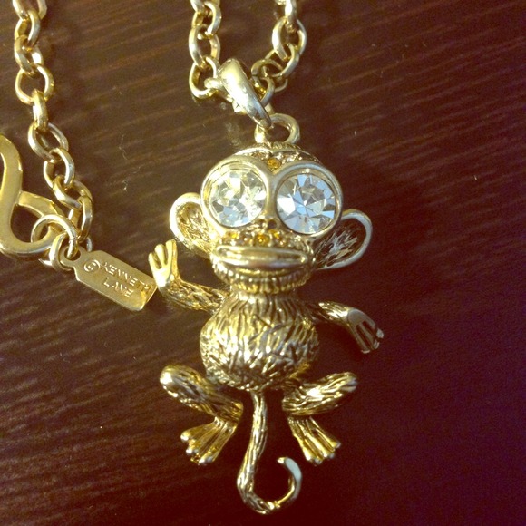 Monkey Pendant Necklace by KJL