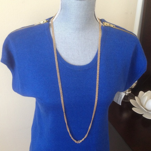 🚫Sold🚫 silk/cashmere top w zipper details
