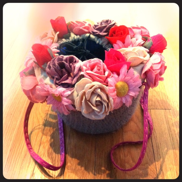 Modcloth Breezy Bouquet Flower Bag Purse