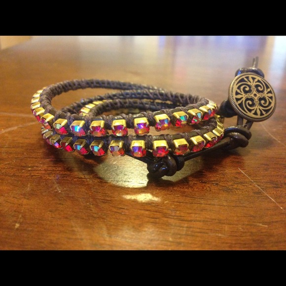 Triple Wrap Opalescent Pink Bracelet