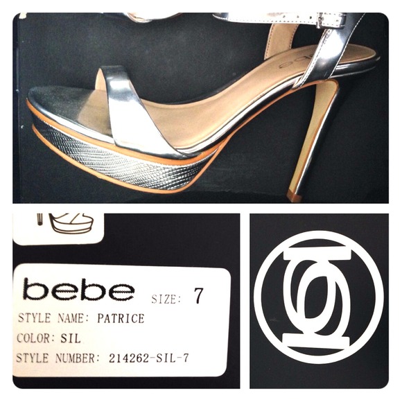 Temp Reduced ⬇️reduced. Silver Bebe shoes.
